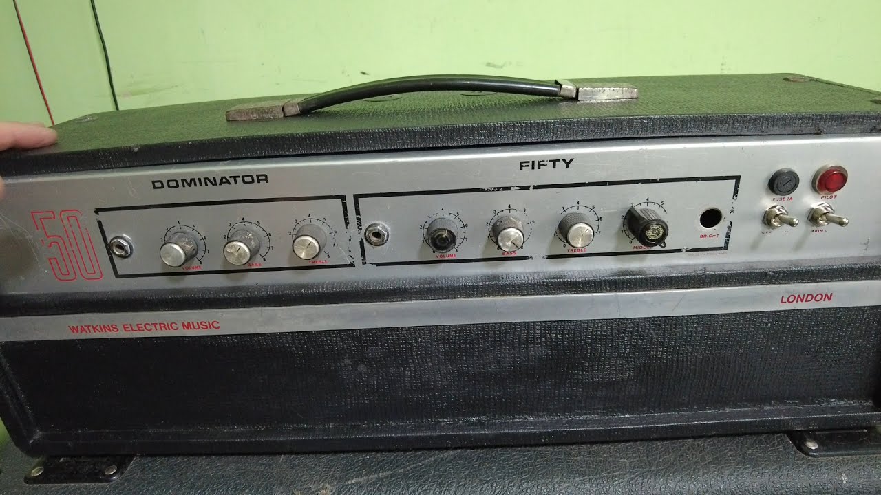 Wem Dominator 50 Watt Guitar Tube Guitar Amplifier Part Two Full Restoration, Mods and Demo