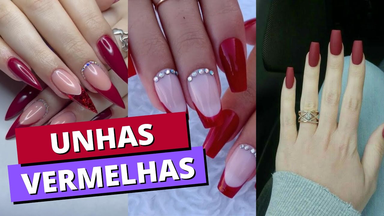 UNHAS VERMELHAS: Inspirações e modelos de unhas decoradas!
