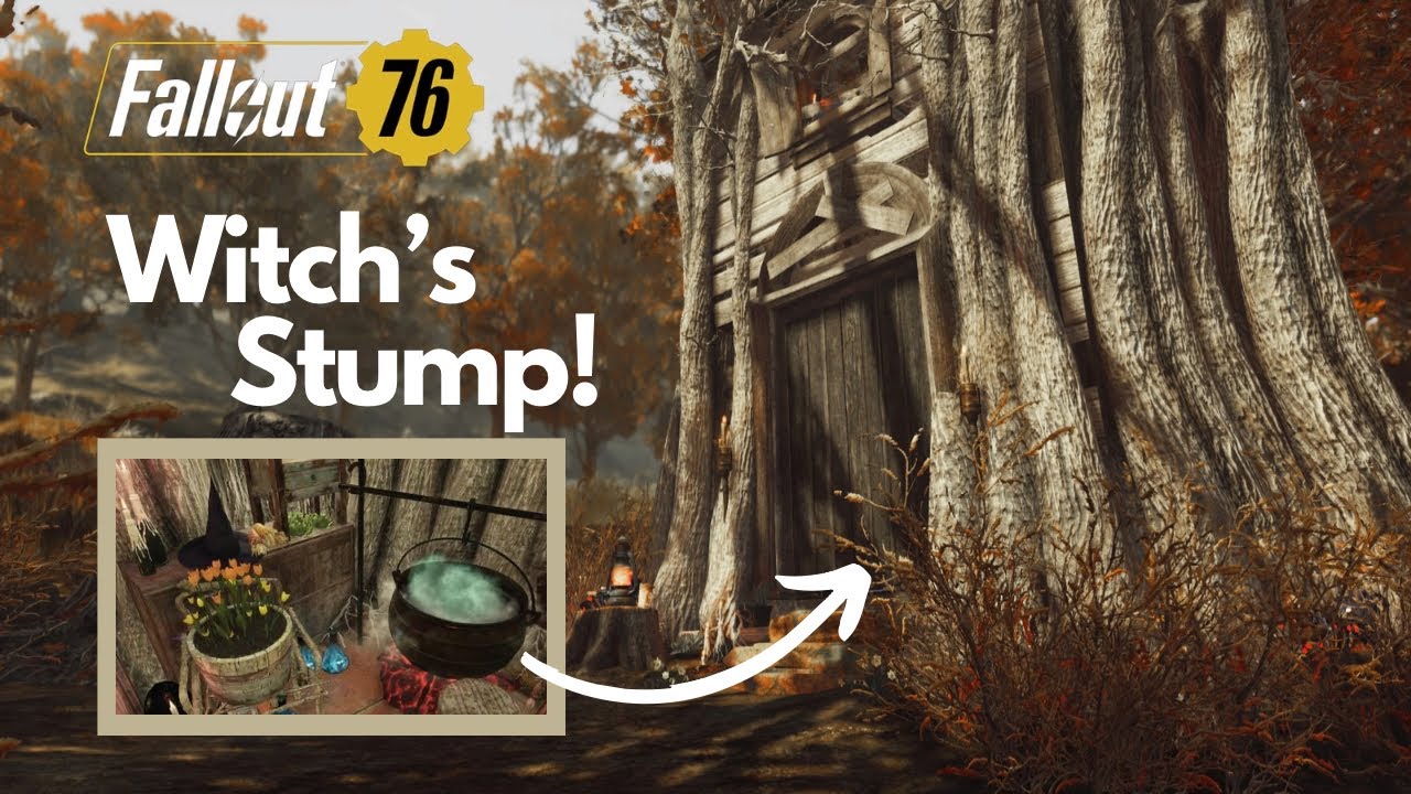 Swamp Witch's Hut CAMP Build Tutorial Fallout 76