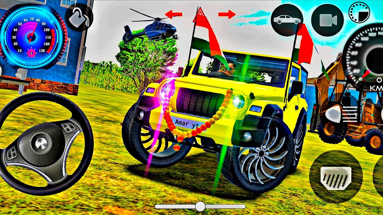 Dollar (Song) Modified Mahindra black Thar👿 || Indian Cars Simulator 3D || Android Gameplay Part 22