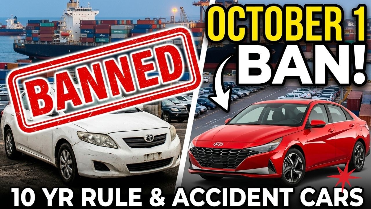 NO MORE OLD CARS! Ghana Sets Major Import Ban From Oct 1