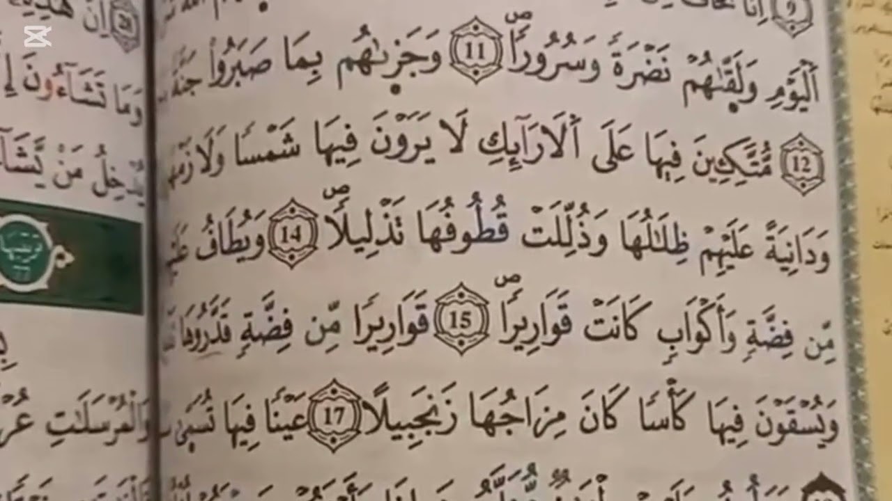سورة الإنسان لأول مرة برواية ورش القارئة يامنه 