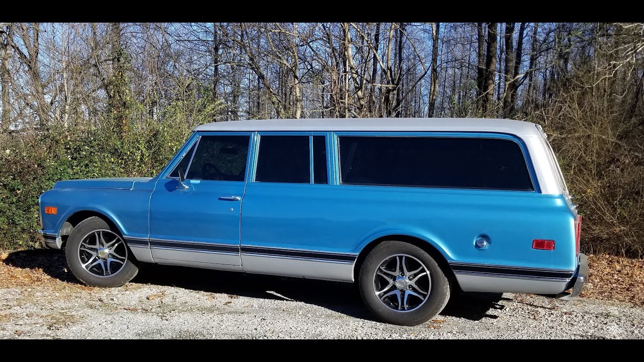 Chevrolet C10 Suburban 1970 года выпуска с новыми светодиодными фарами и возможностью ежедневного...