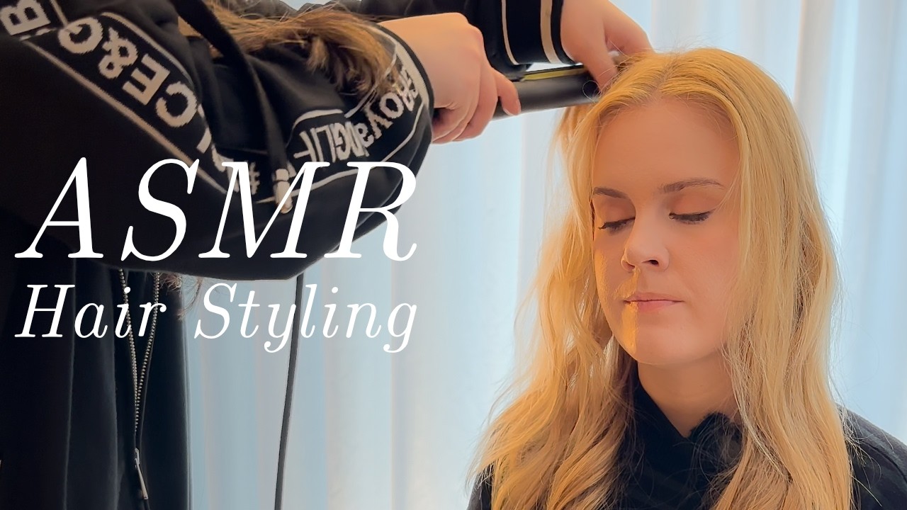 ASMR Korean Hair Styling in London (Unintentional ASMR)
