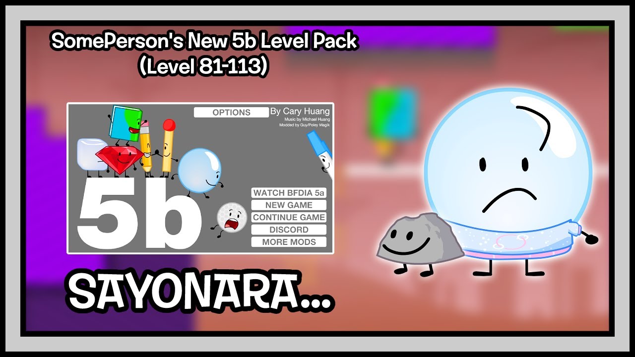 BFDIA 5b: SomePerson's New 5b Level Pack! (Level 81-113)