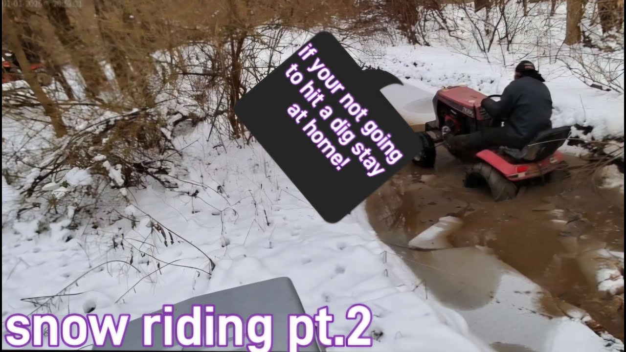 snow riding in the woods  pt.2