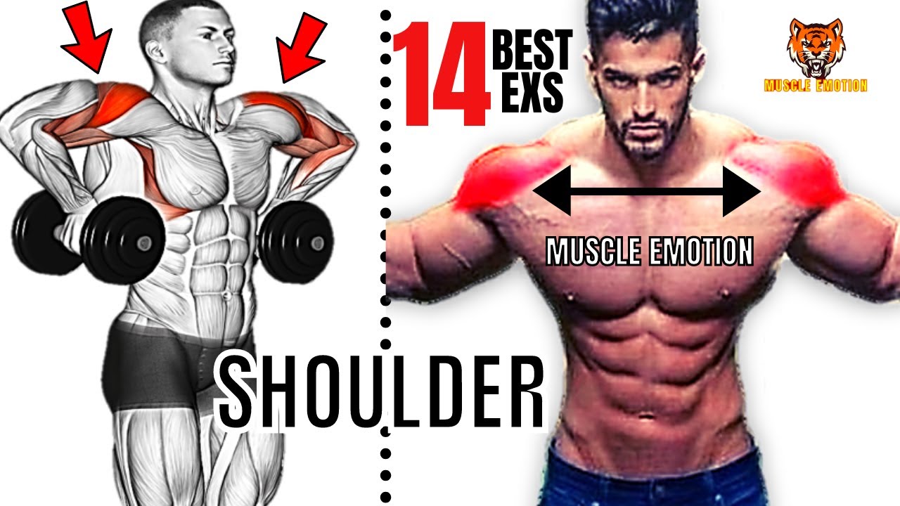 14 BEST SHOULDERS WORKOUT WITH BARBELL DUMBELLS AND CABLE