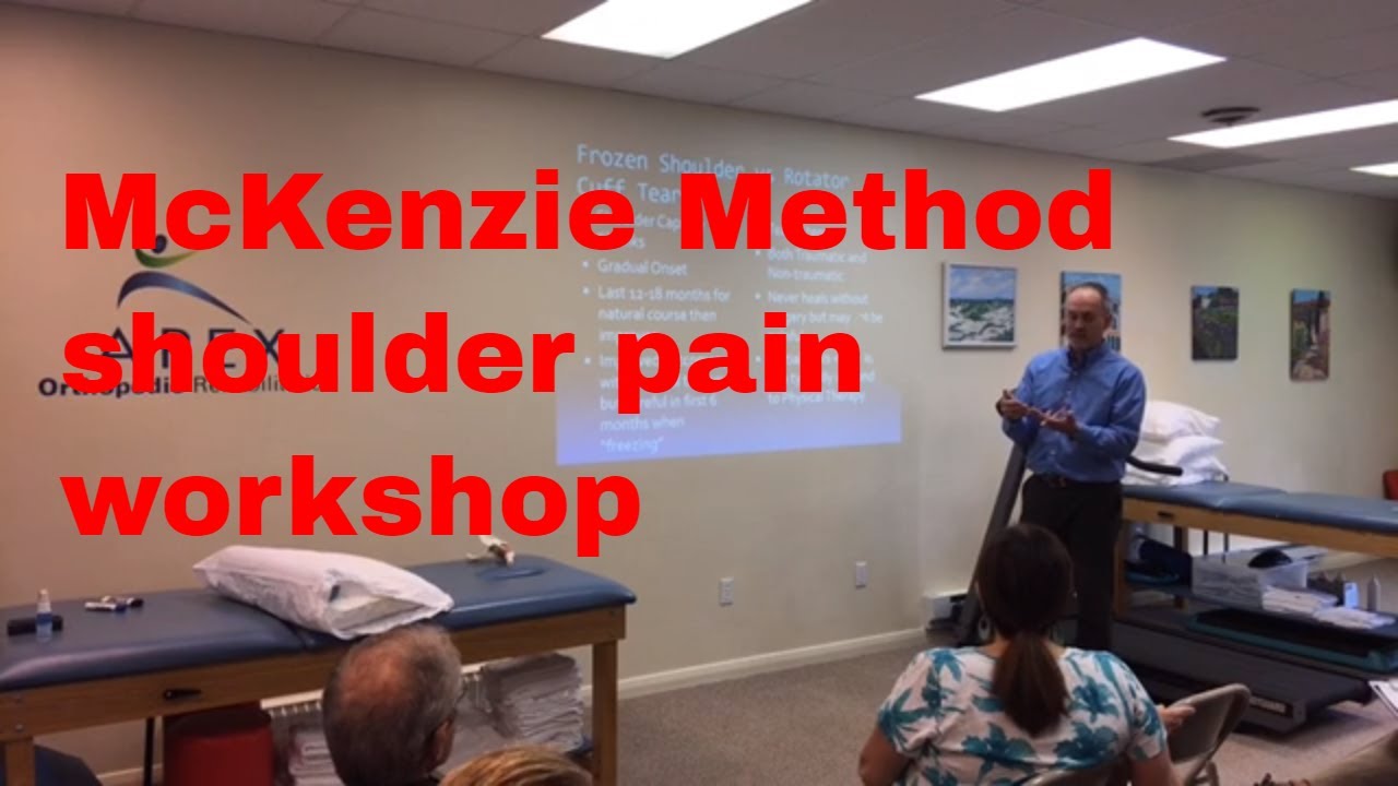 Shoulder Pain and Stiffness Workshop Demonstrating the McKenzie Method's Approach to Shoulder Pain