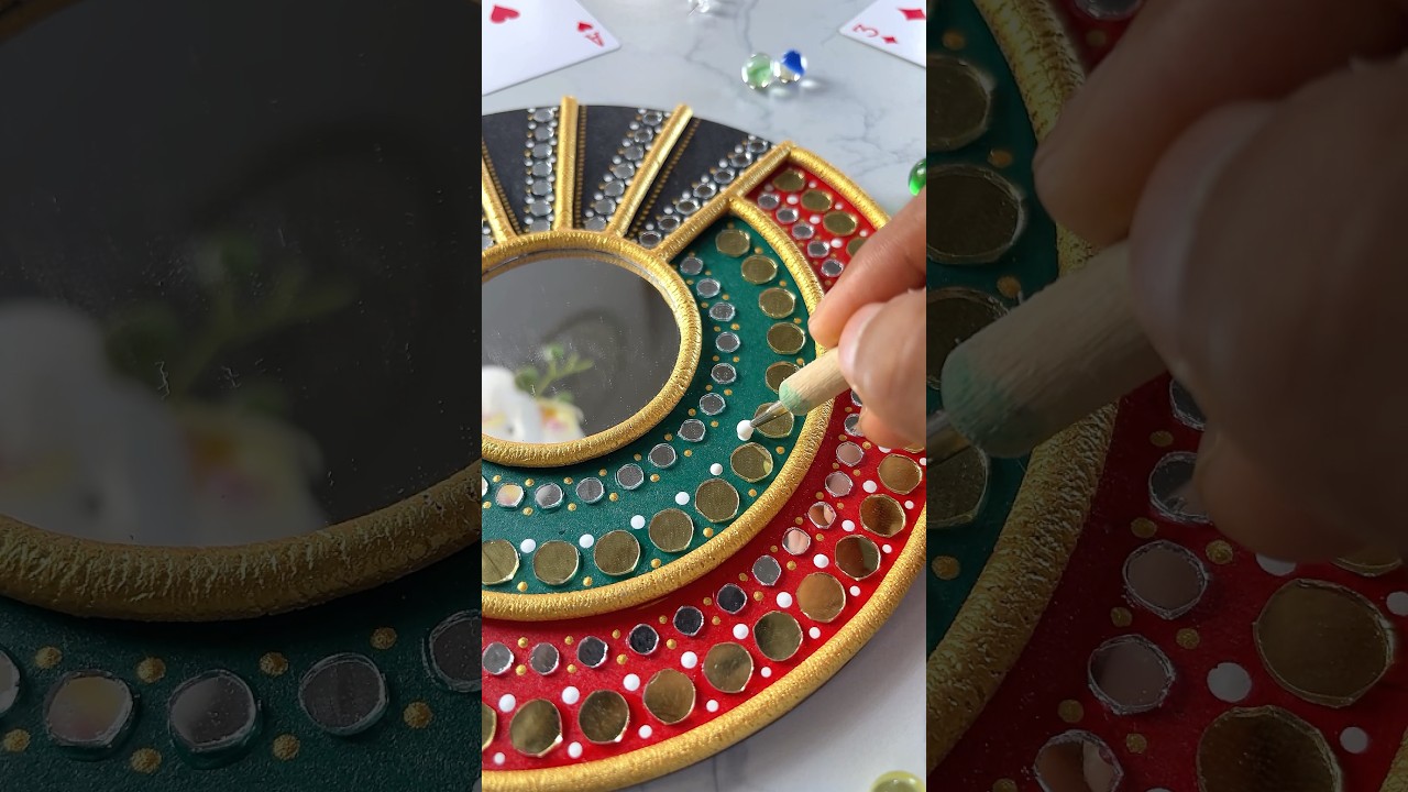 Lippan Art || Wall Hanging Craft Ideas || Easy and Simple Craft #diy #art #shorts #trending