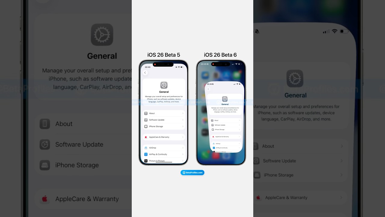 iOS 26 Beta 6 brings a new app open/close animation, just like on iPadOS 26. #ios26