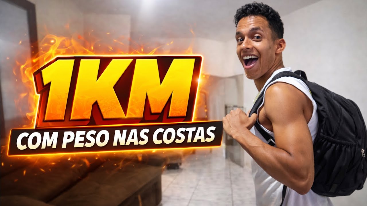 1 KM DENTRO DE CASA COM MOCHILA PESADA… Você Aguentaria? Dia 13 