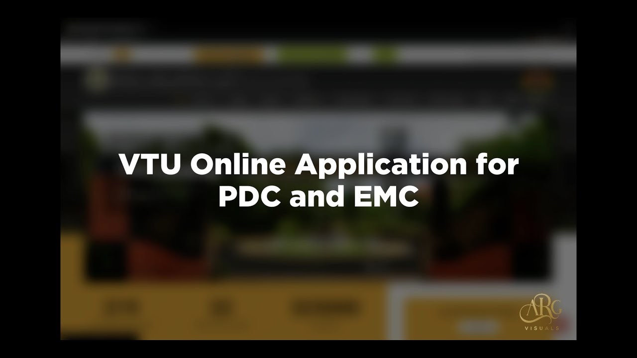 Online Application for PDC and Extract of Marks Card | VTU Students | 2021 passouts | ARG Visuals