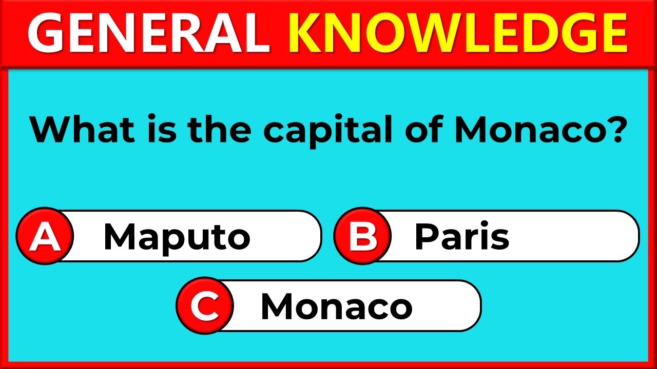 50 General Knowledge Questions! How Good Is Your General Knowledge? #challenge 4