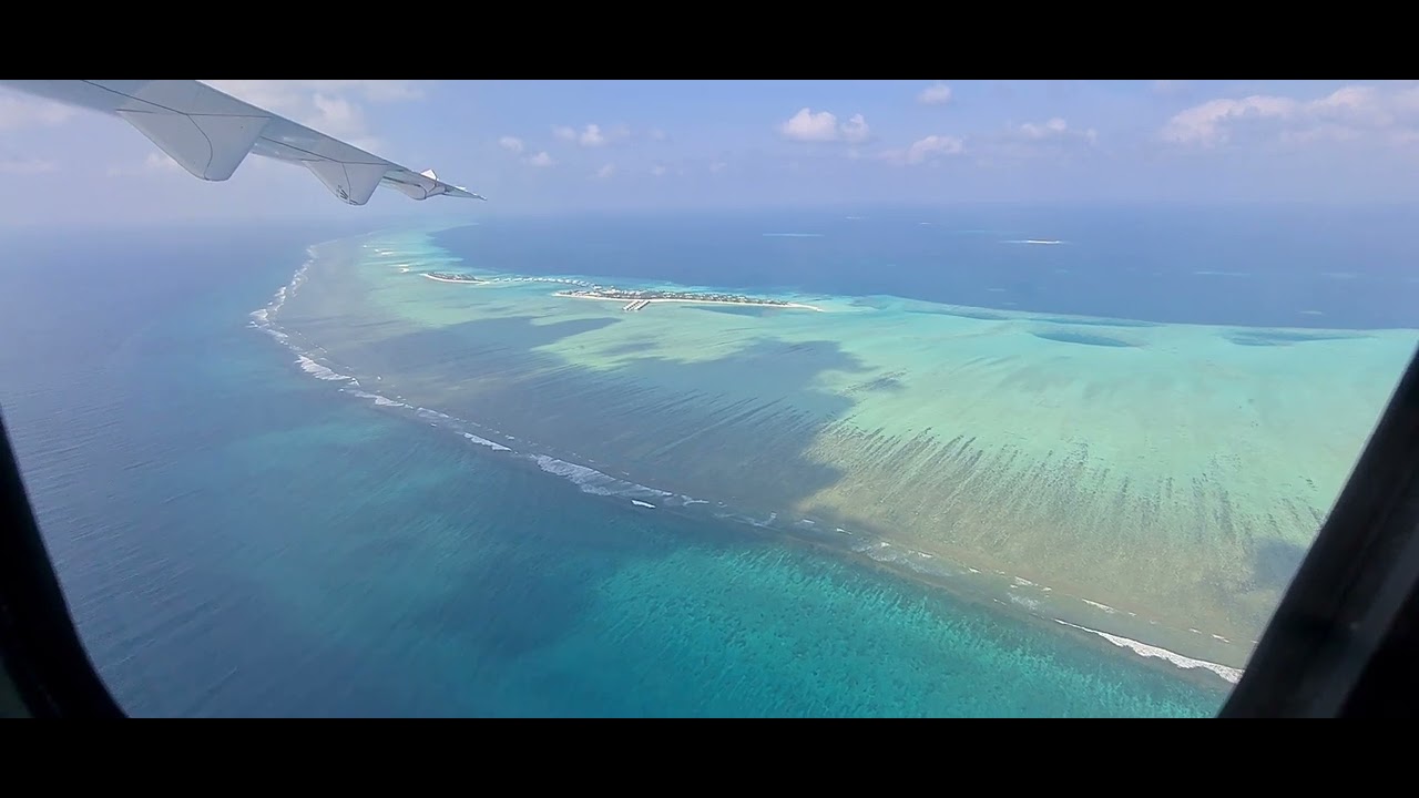 Departure Dhaalu Airport Kudahuvadhoo, Maldives ART 72-600 Manta Air