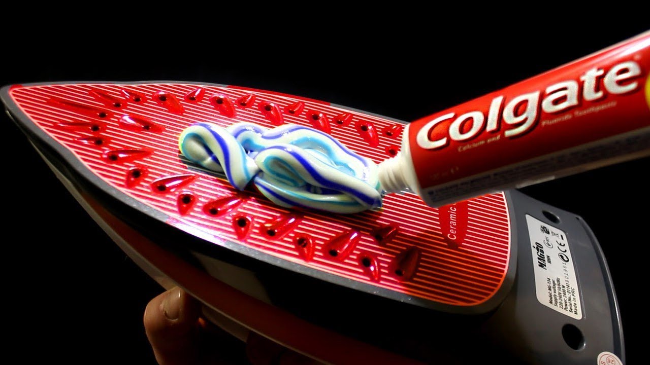 EXPERIMENT: STEAMING IRON VS TOOTHPASTE
