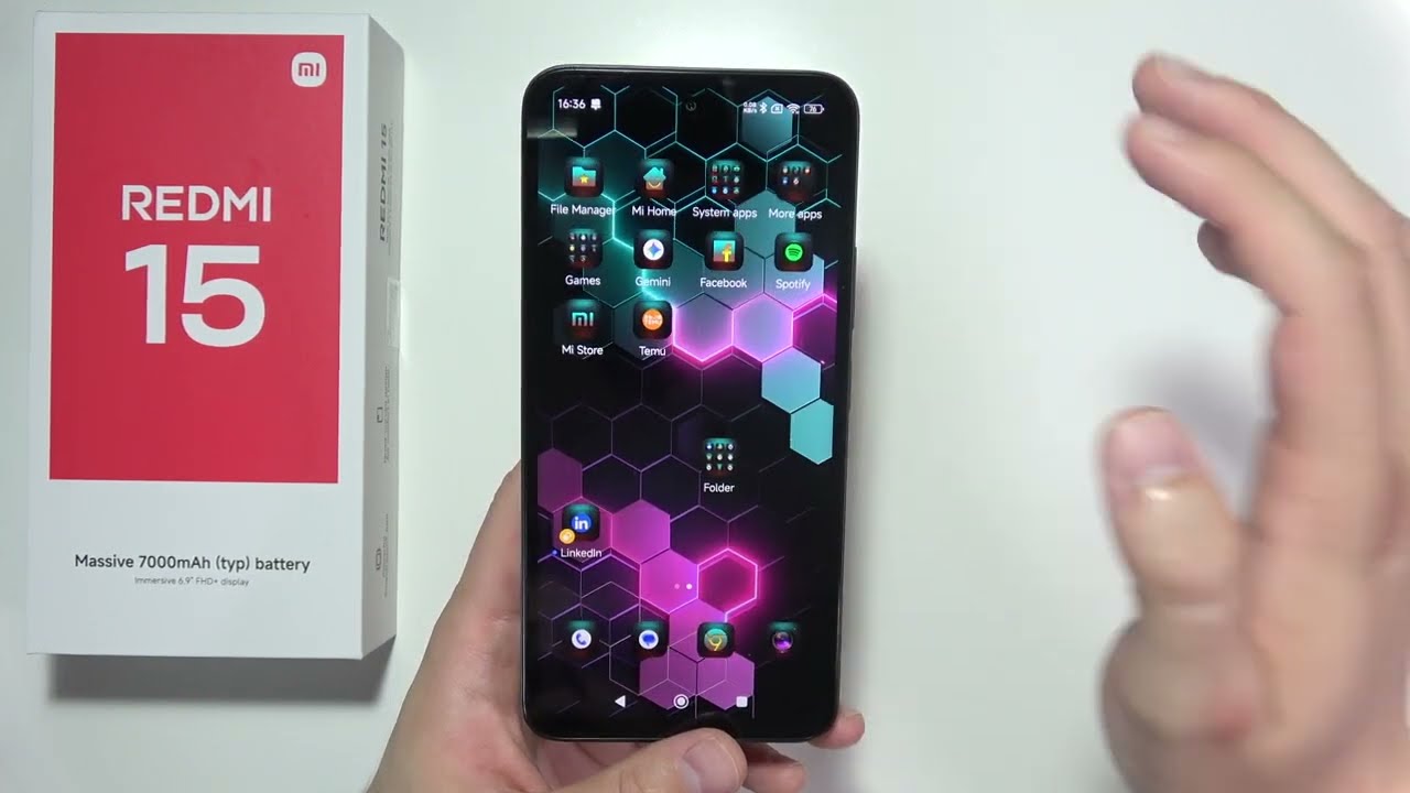 Redmi 15: How to Create Folder in Home Screen