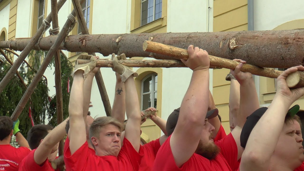 Pure Muskelkraft: Kerwasfreunde Rentweinsdorf lassen Tradition aufleben