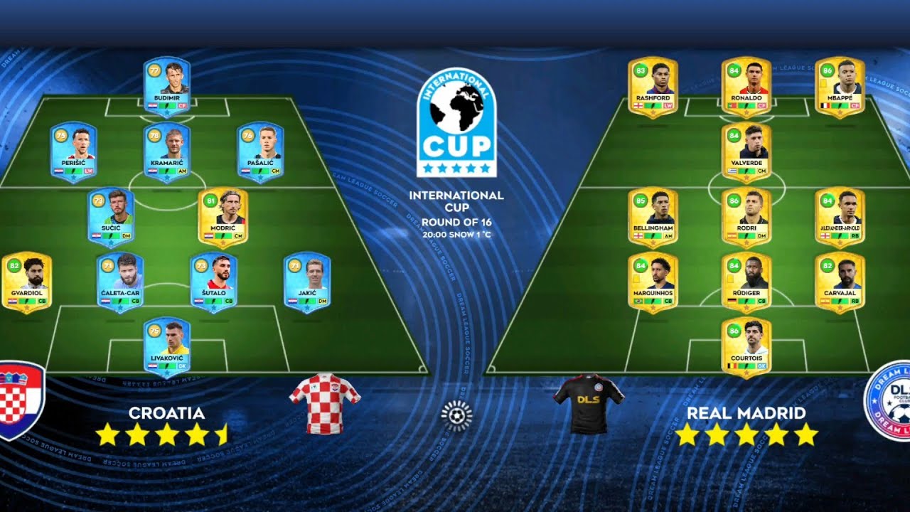 DLS26 REAL MADRID VS CROATIA VS ENGLAND