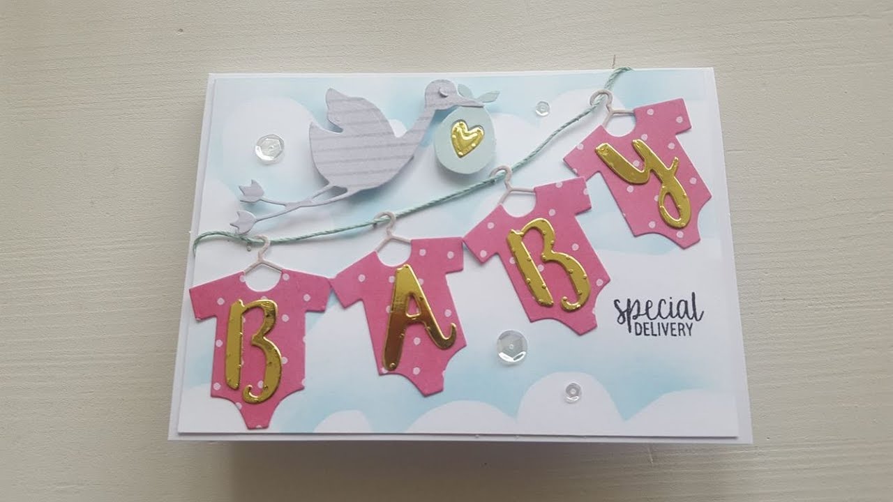 Welcome to the world, baby card | DIY sizzix