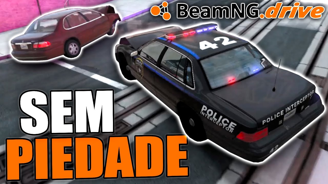 Virei POLICIAL e fui atrás de ARRUACEIROS - BeamNG.drive