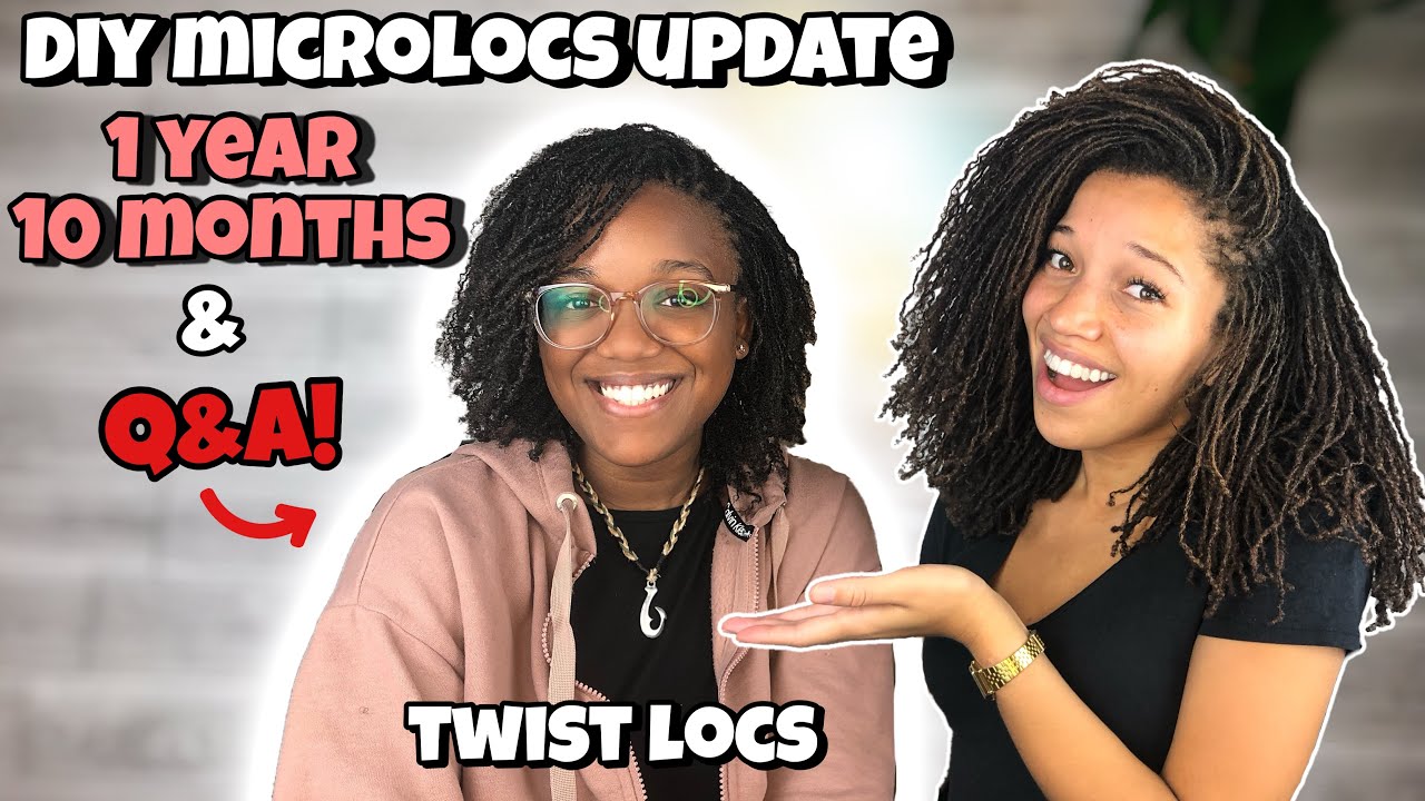 DIY MICROLOCS | 1 Year 10 Month Update | DRYNESS Friend Q&A | Interlock Method | Queeneleem.com