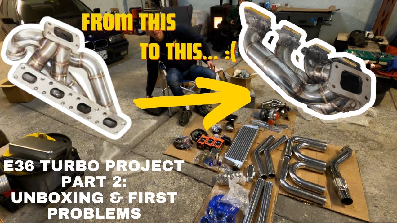 BMW E36 CHEAP TURBO KIT PROJECT. PART 2: UBOXING AND MODIFICATIONS ON EXHAUST MANIFOLD.