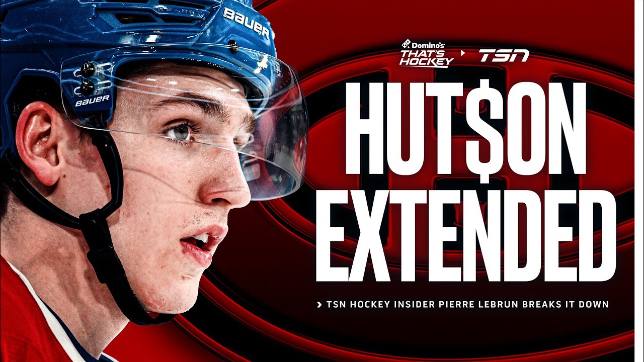 LeBrun with details on Lane Hutson's 8-year extension with Canadiens
