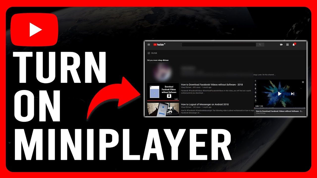 How To Turn On Miniplayer On Youtube (How To Enable Miniplayer On Youtube)