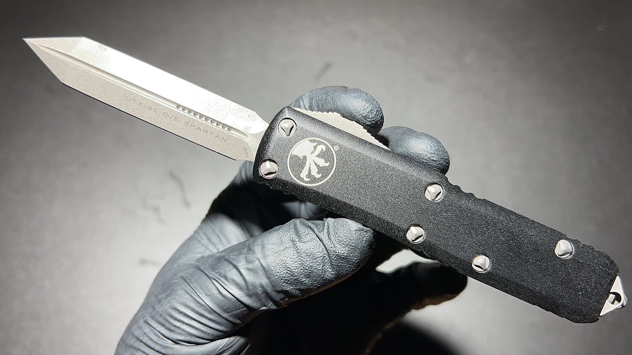 MICROTECH UTX-85 SPARTAN APOCALYPTIC 230-10AP ยืม พกง่ายเปิดสบาย ใบเหลี่ยม