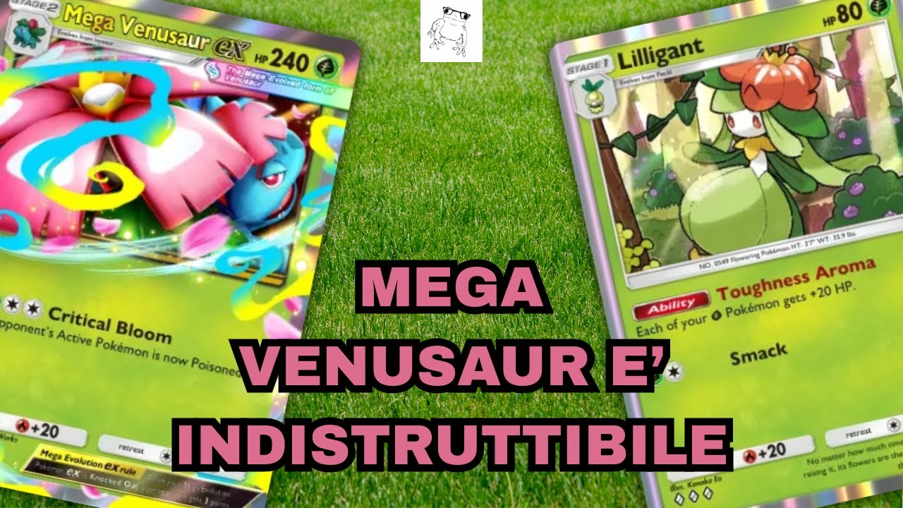 MEGA VEUSAUR EX diventa gigantesco con l'aiuto di LILLIGANT - Pokemon pocket tcg