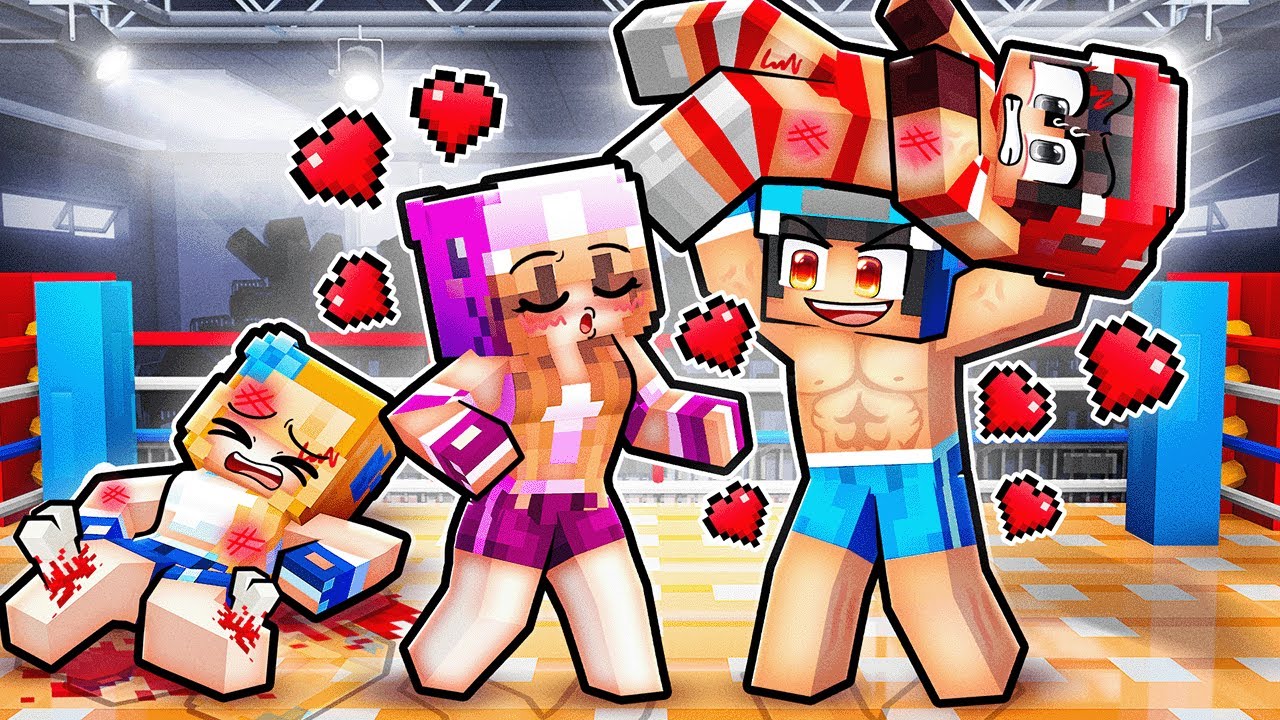 Omz and Lily Girl WWE Love Story in Minecraft!