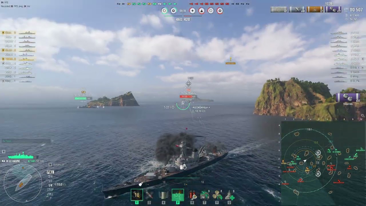 Le Havre 215k- World Of Warships