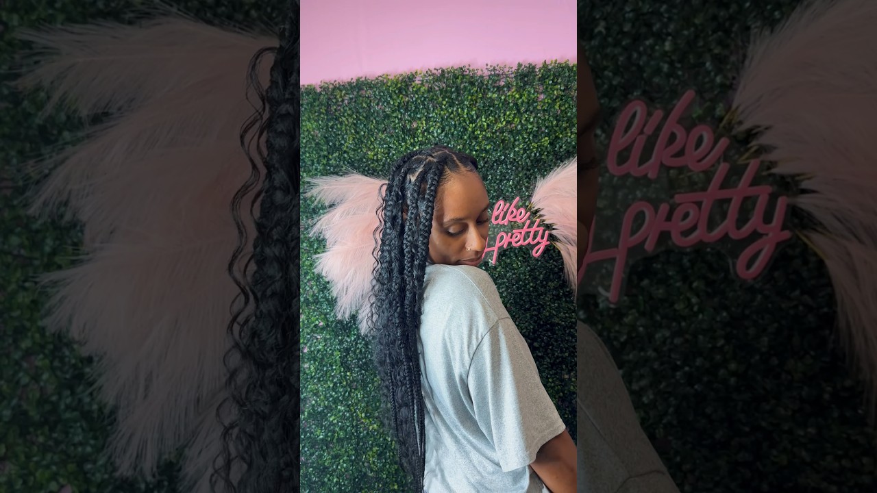 BOHO BRAIDS OVER LOCS 😍