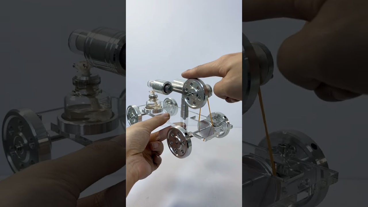 🏎️ NikolaToy&trade; Buggy Model Stirling EngineReal Heat Engine | DIY Mechanical Toy | Steam