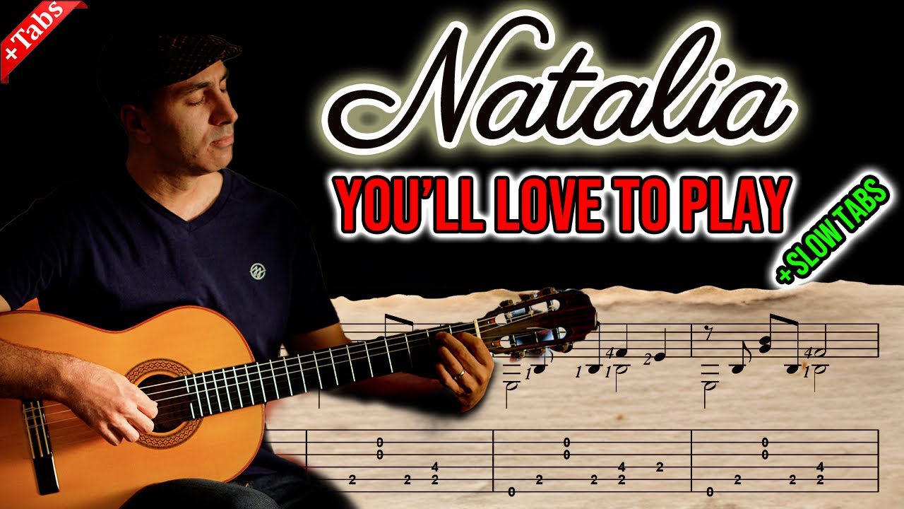 Natalia – Guitar Tutorial + Slow Tabs (Georges Moustaki)