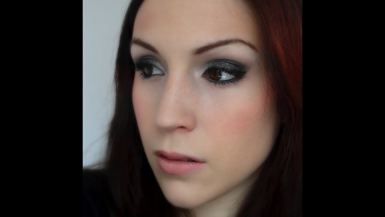 Maquillage hivernal (smokey argent)