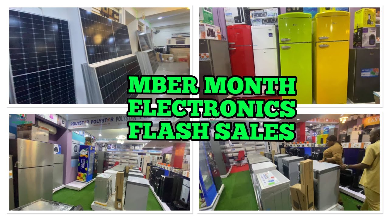RUSH MBER MONTH ELECTRONICS FLASH SALES  REFRIGERATOR AC GEN. TV CHAIRS SOLAR PANELS GOOD PRICES NOW