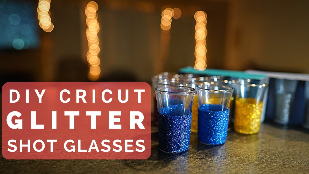DIY Glitter Shot Glasses (Dollar Tree)