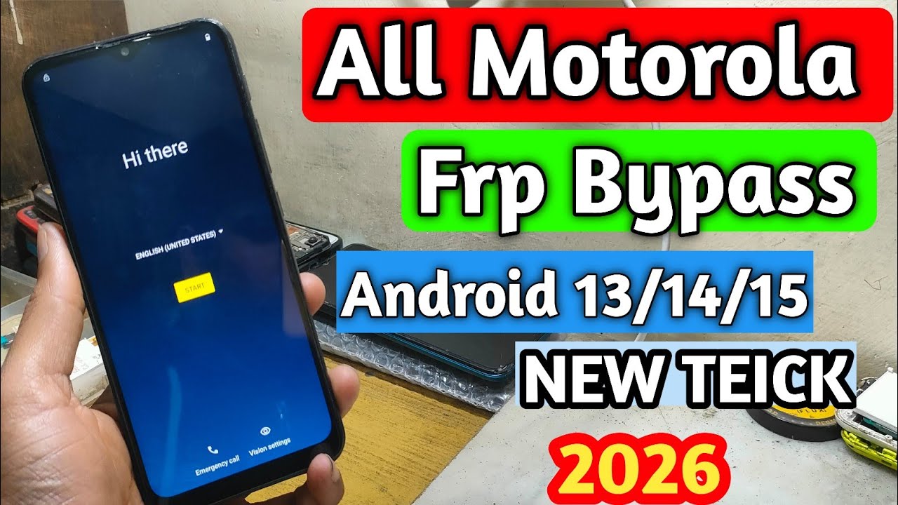 Motorola Frp Lock Bypass 2026 |Moto Android 11/14/15/16 Frp | Moto FRP Bypass 2026 Without Pc
