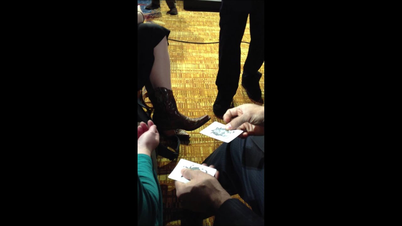 David Blaine close-up card trick.