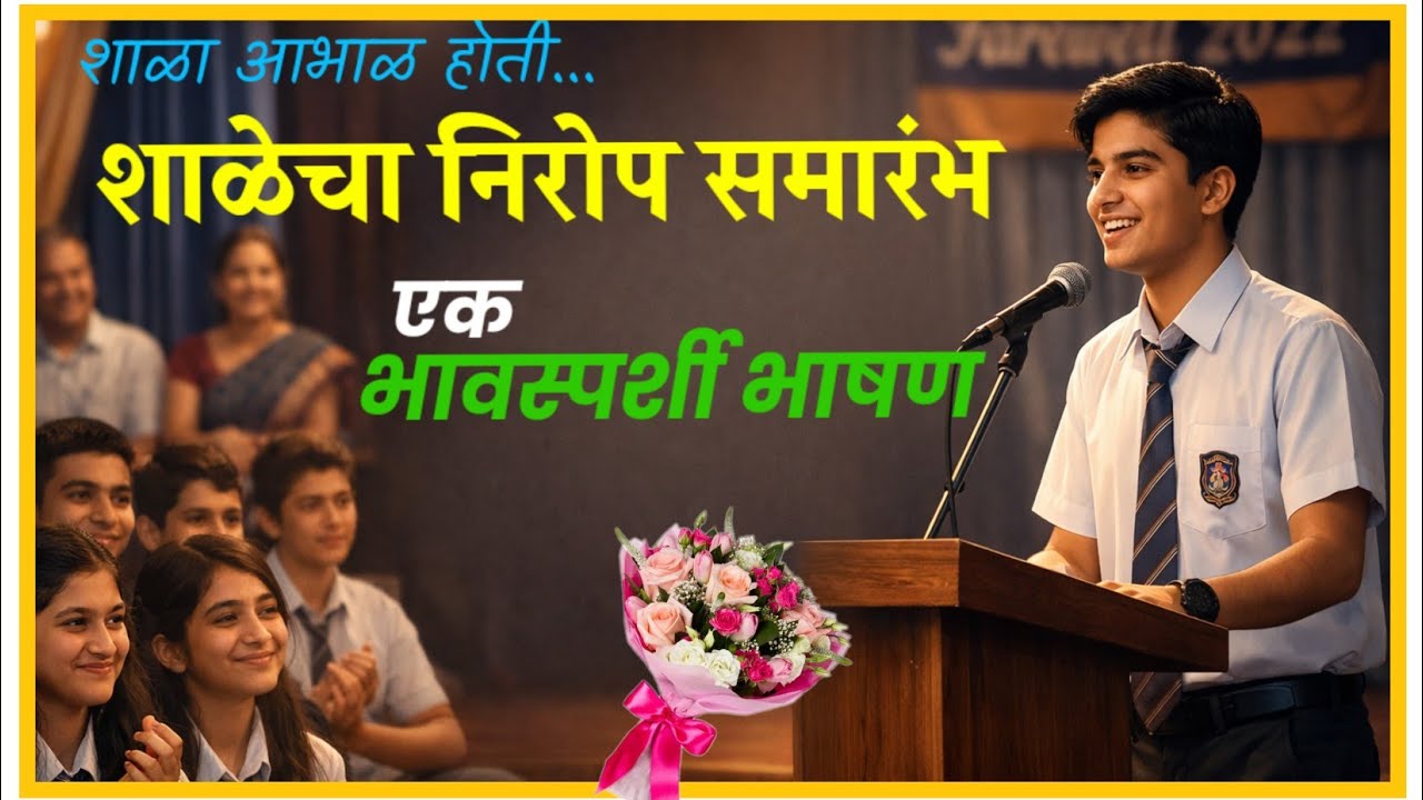 निरोप समारंभ भाषण १० वी १२ वी | भावूक करणारे भाषण | farewell speech Bolkya kavita 