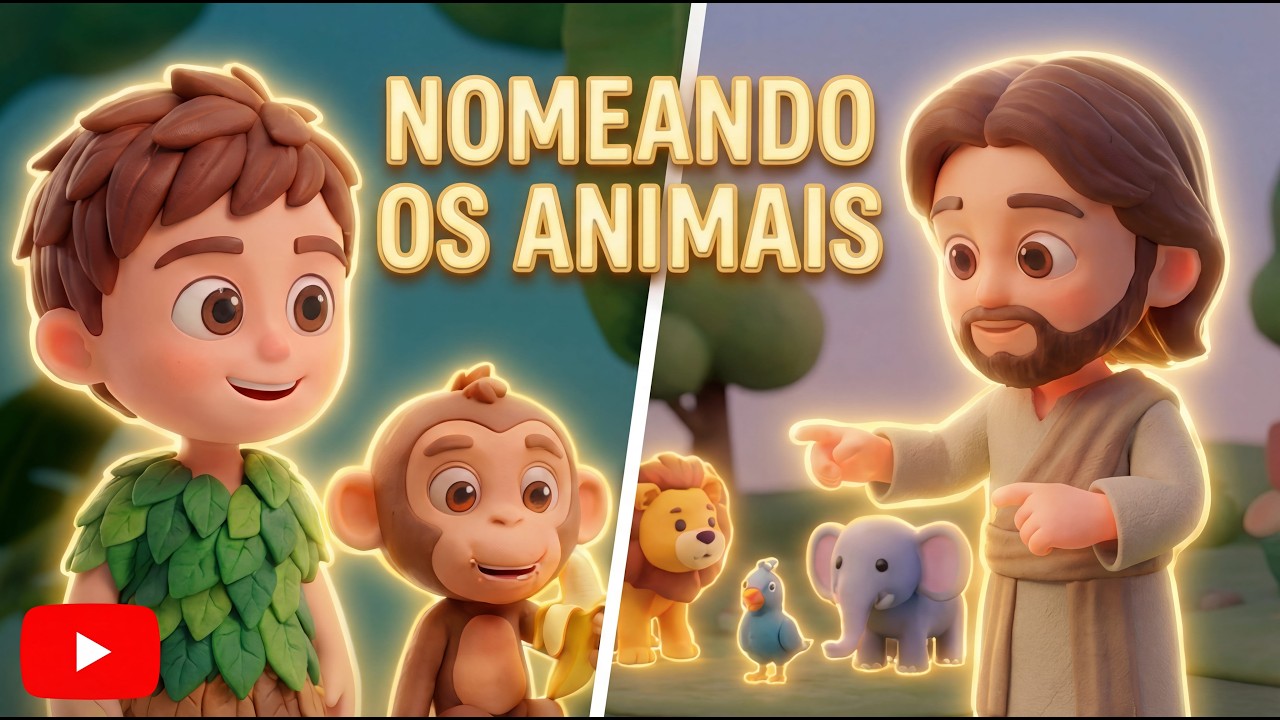 Musica Cristã Infantil - Nomeando os Animais | Houve Luz - Educativo | Louvor para Crianças