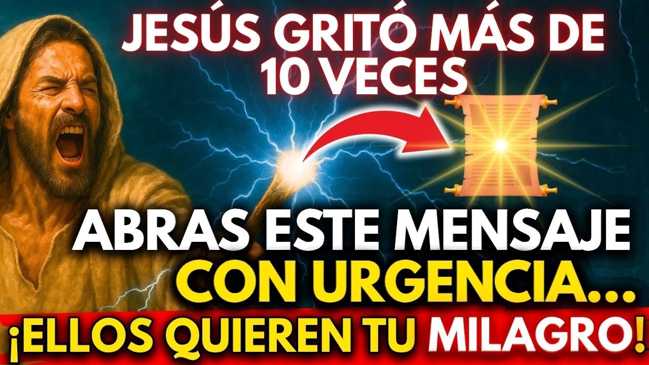 🚨 JESÚS IMPLORA QUE ABRAS ESTE MENSAJE CON URGENCIA… ¡ELLOS QUIEREN TU MILAGRO!