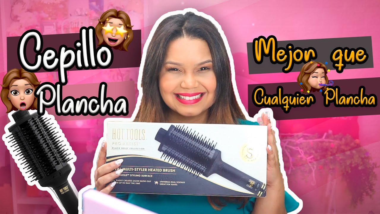 REVIEW CEPILLO PLANCHA O CEPILLO CALIENTE HOT TOOLS 😍 | BIBITIPSTV 💝