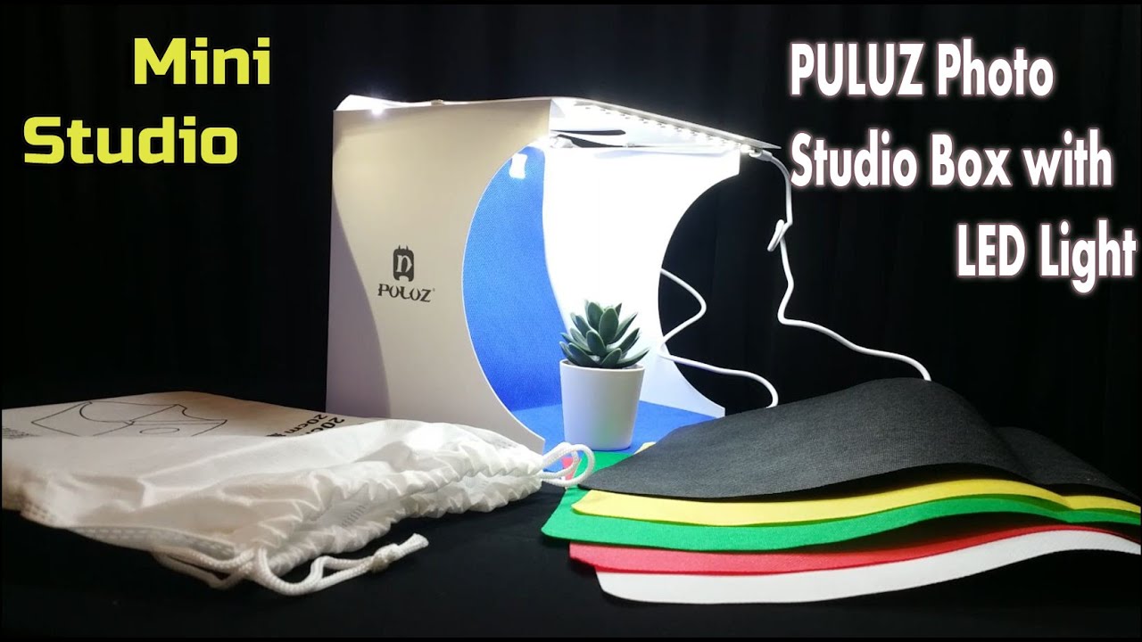 Puluz Photo Studio Box With LED LIght Mini Studio Light Box Unboxing