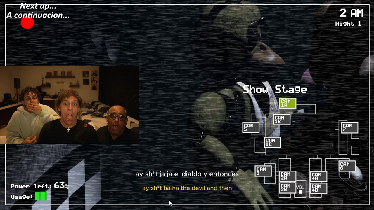 Playing FNAF For the First Time With my Dominican Dad