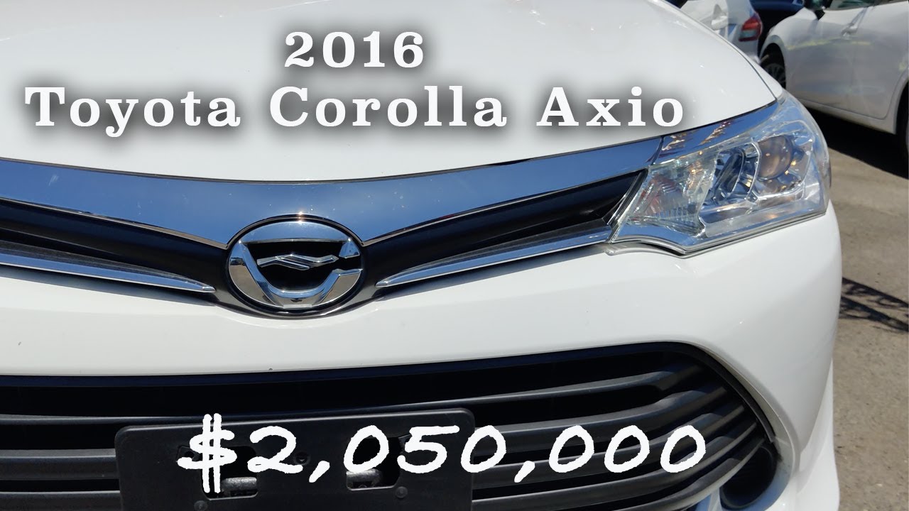 Недавно импортированная Toyota Corolla Axio 2016 года выпуска