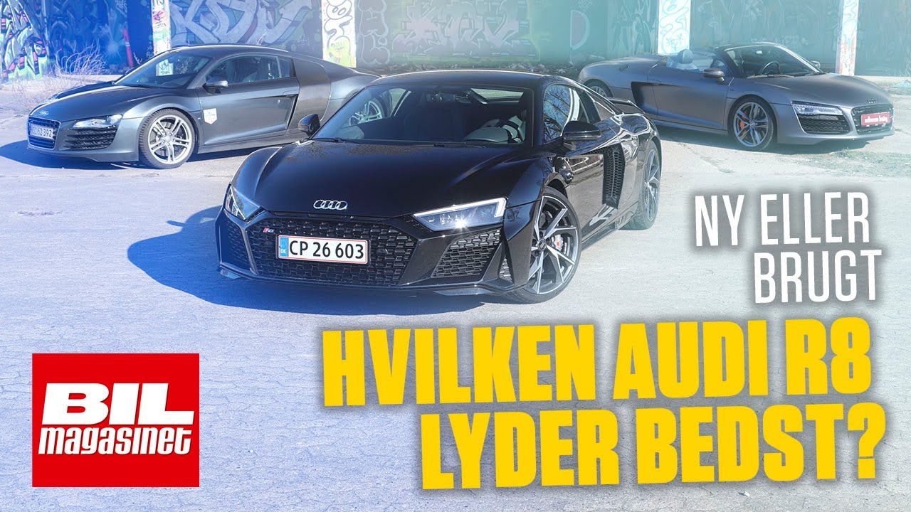 Hvilken Audi R8 lyder bedst? En fabriksny til 3.900.000 kr. eller en brugt?
