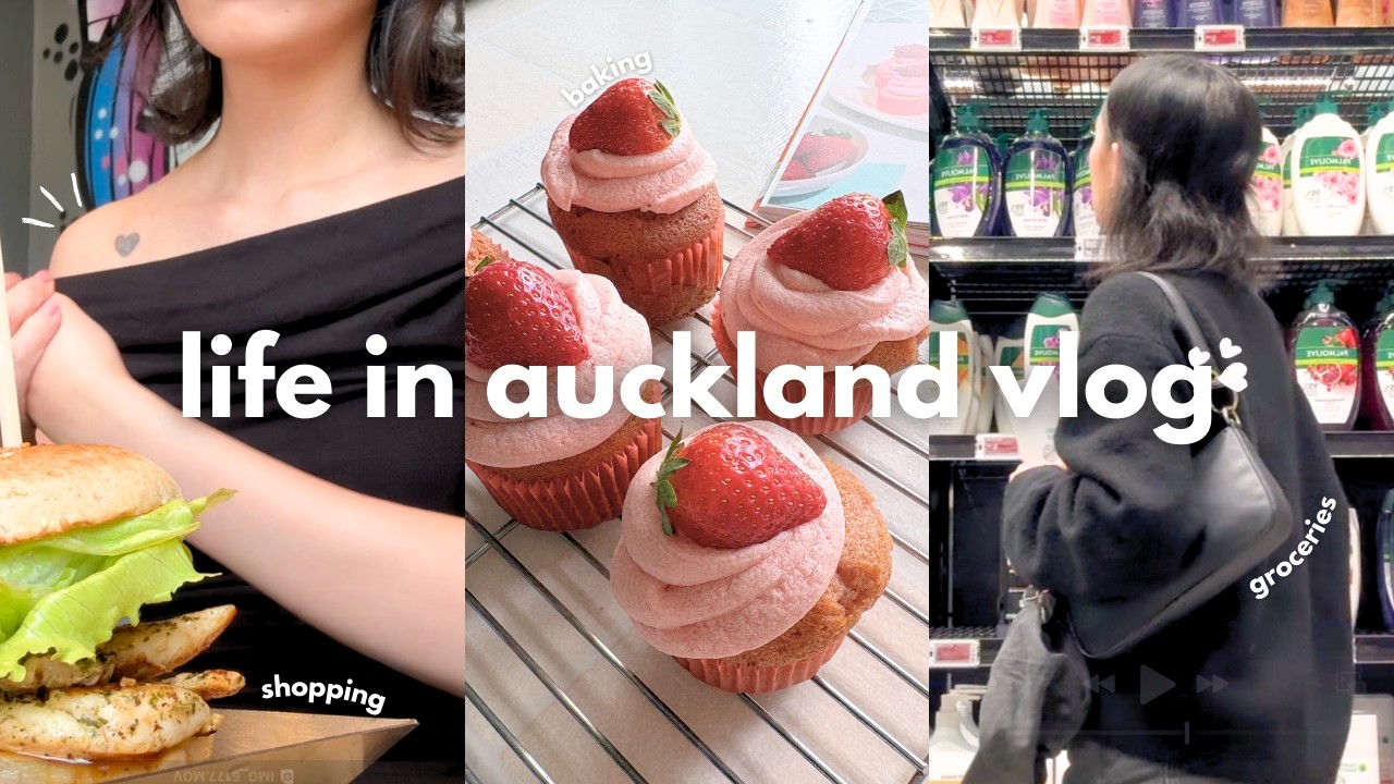 life in auckland: slice of life vlog ݁ ˖Ი𐑼⋆ grocery shopping, baking, date night