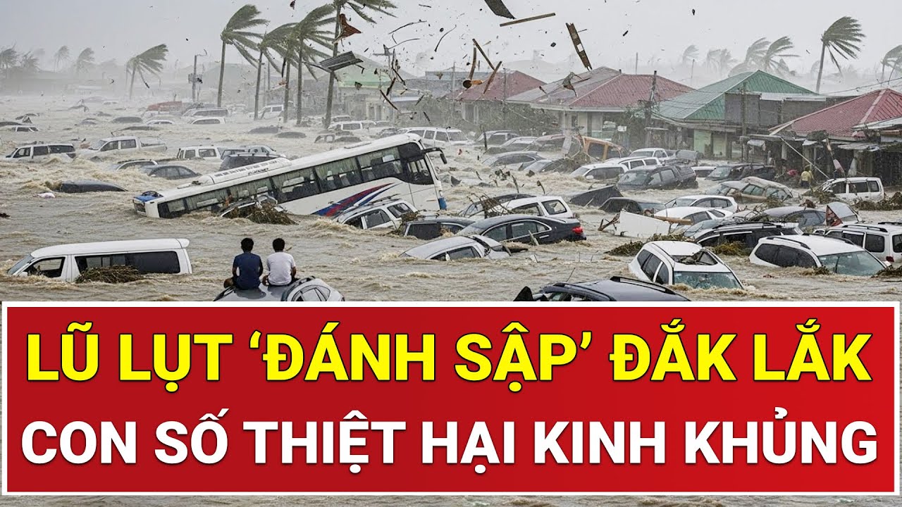 Lũ lụt tàn phá Đắk Lắk, con số thiệt hại kinh khủng khiến cả nước nhói lòng
